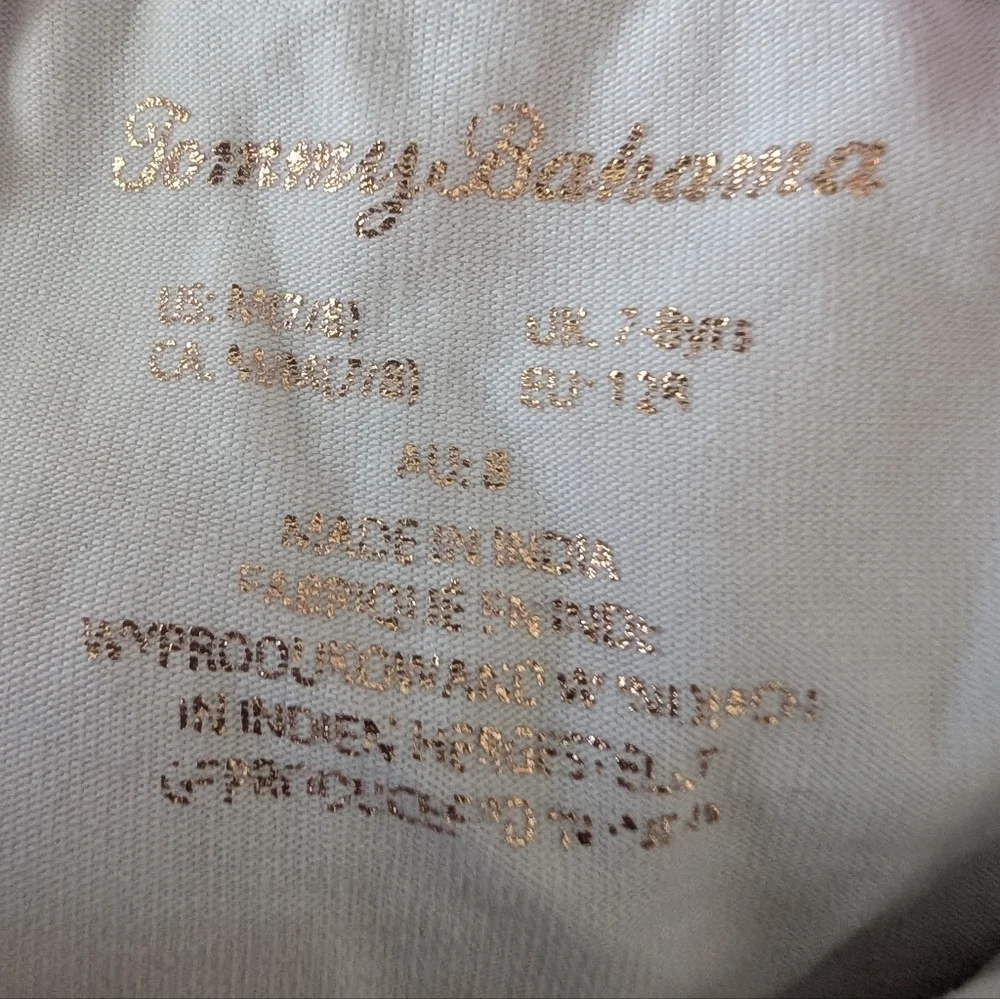 Tommy Bahama Girl's Skirt Ruffle Metallic Tie Skort Lined Seashells Size Medium